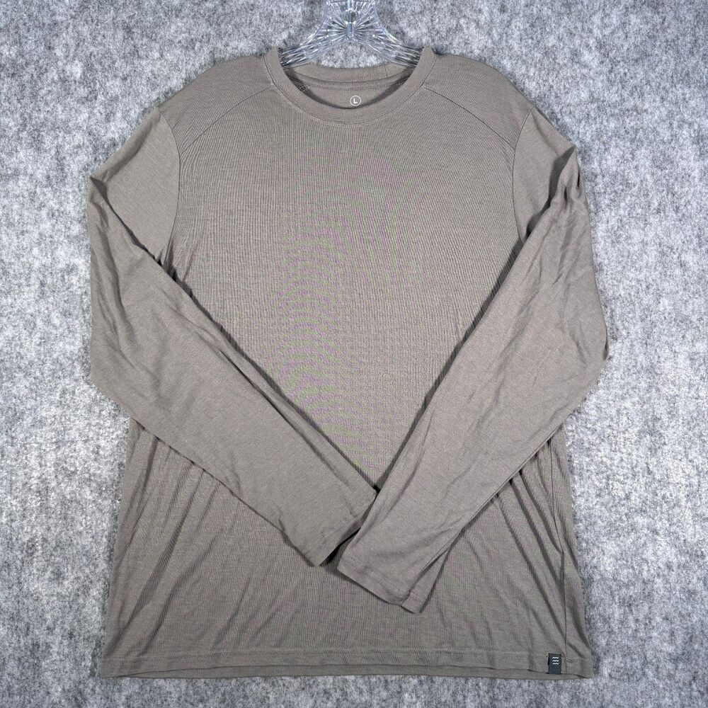 Free Fly Long Sleeve T Shirt Mens Large Gray Bamboo Fishing Outdoors Hiking